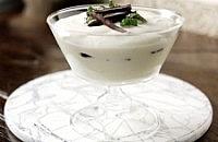 Lime and mint chocolate posset