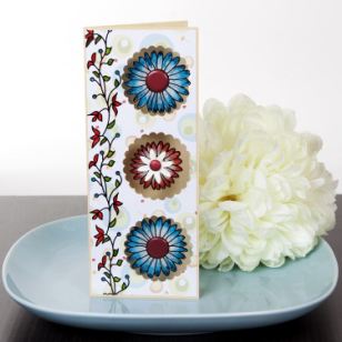 glass painted card