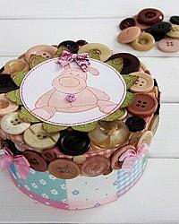 Boofle Buttons Trinket Box