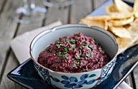 Beetroot, herb and walnut dip