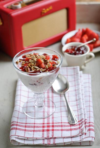 Roasted Sweet Eve Strawberry Vanilla Jam with Yoghurt