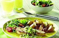 Pork Steaks with Broad Beans