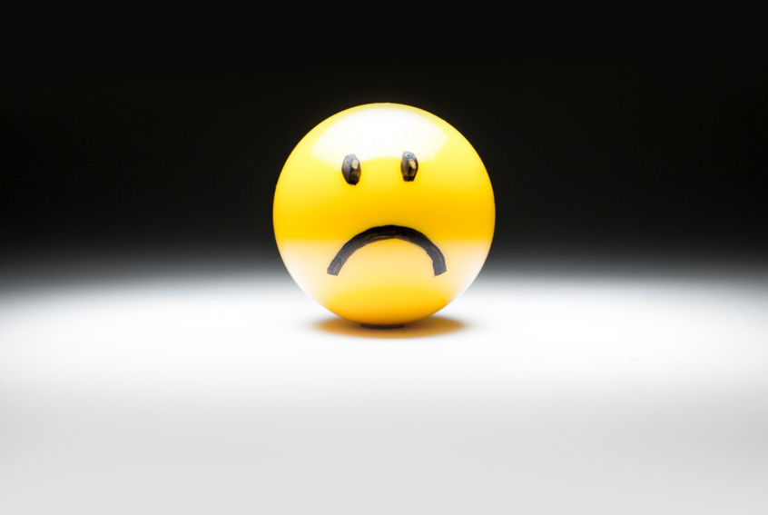 Sad emoticon emoji realistic