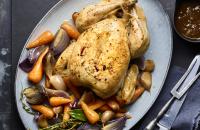 Slow roast garlic chicken 